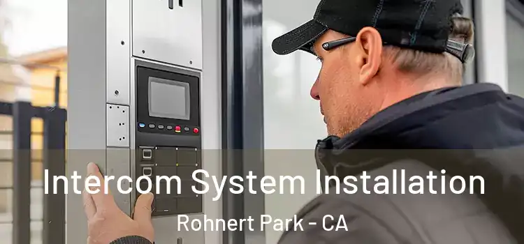 Intercom System Installation Rohnert Park - CA