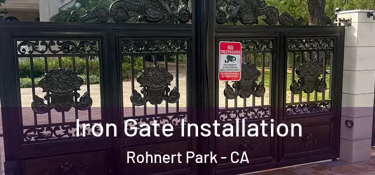 Iron Gate Installation Rohnert Park - CA